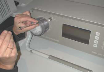 injection of mercury calibration gas